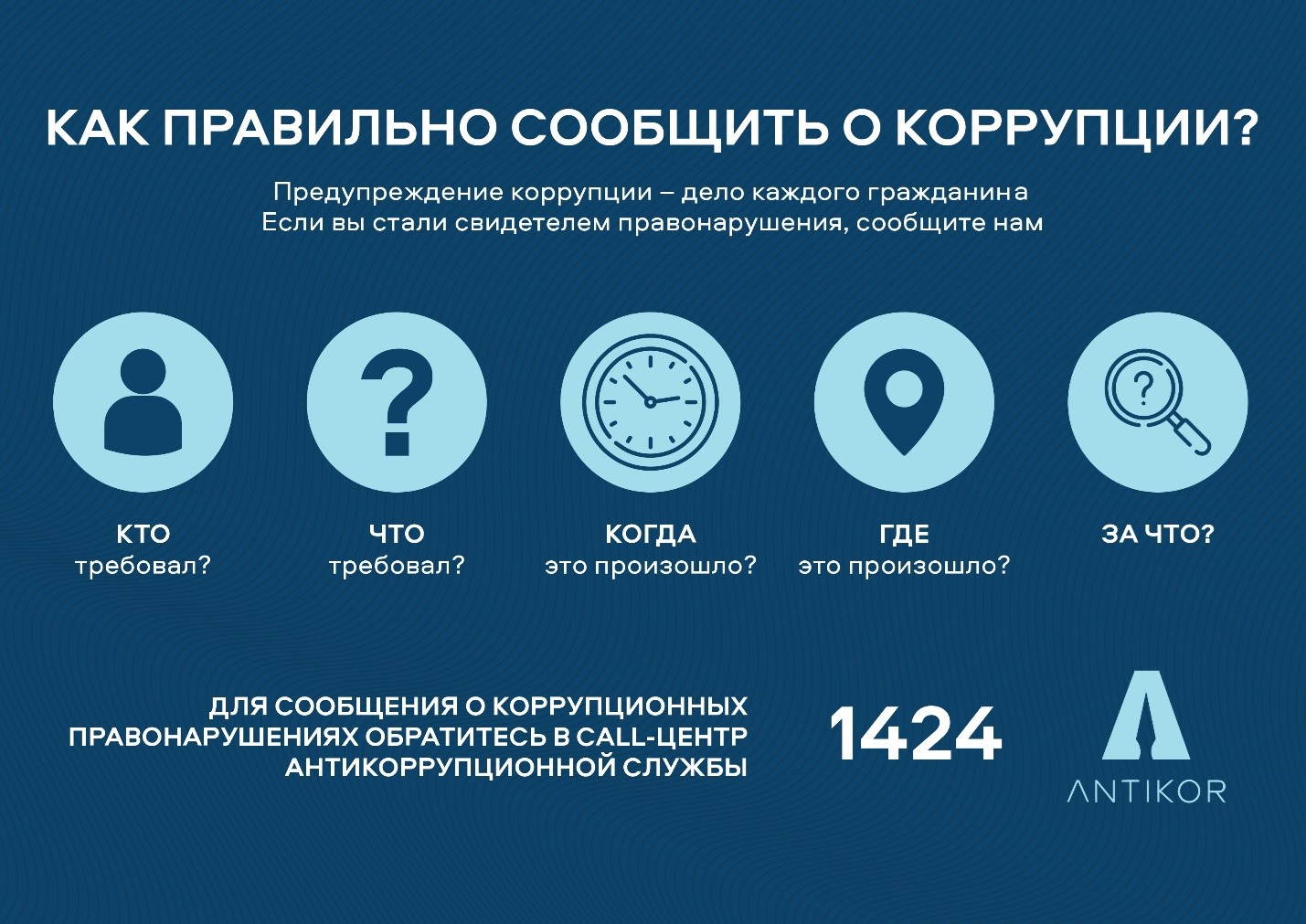 О противодействии коррупции